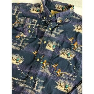 Vintage Mallard Duck Hunting Print Field Tested by Outdoor Life Men's Medium